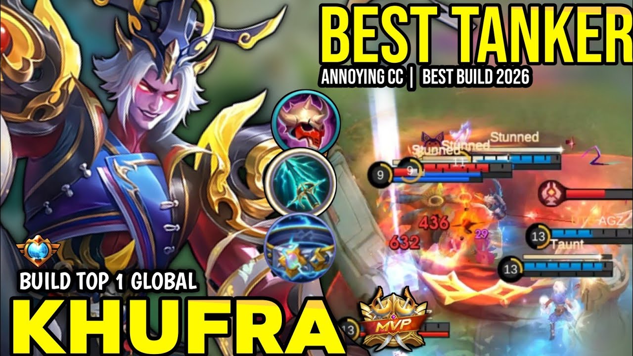 KHUFRA BEST BUILD 2026 | BUILD TOP 1 GLOBAL KHUFRA GAMEPLAY | MOBILE LEGENDS✓