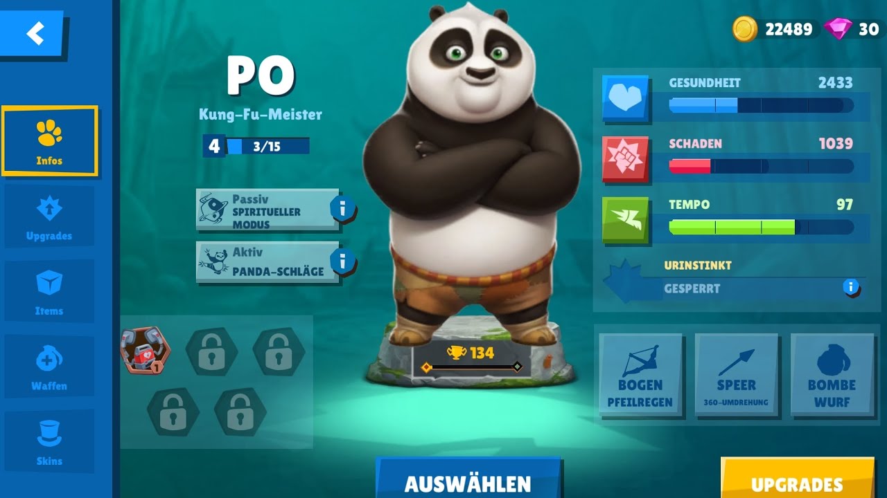 Ich teste den neuen Charackter Po 🐼 (Zooba🐾) 