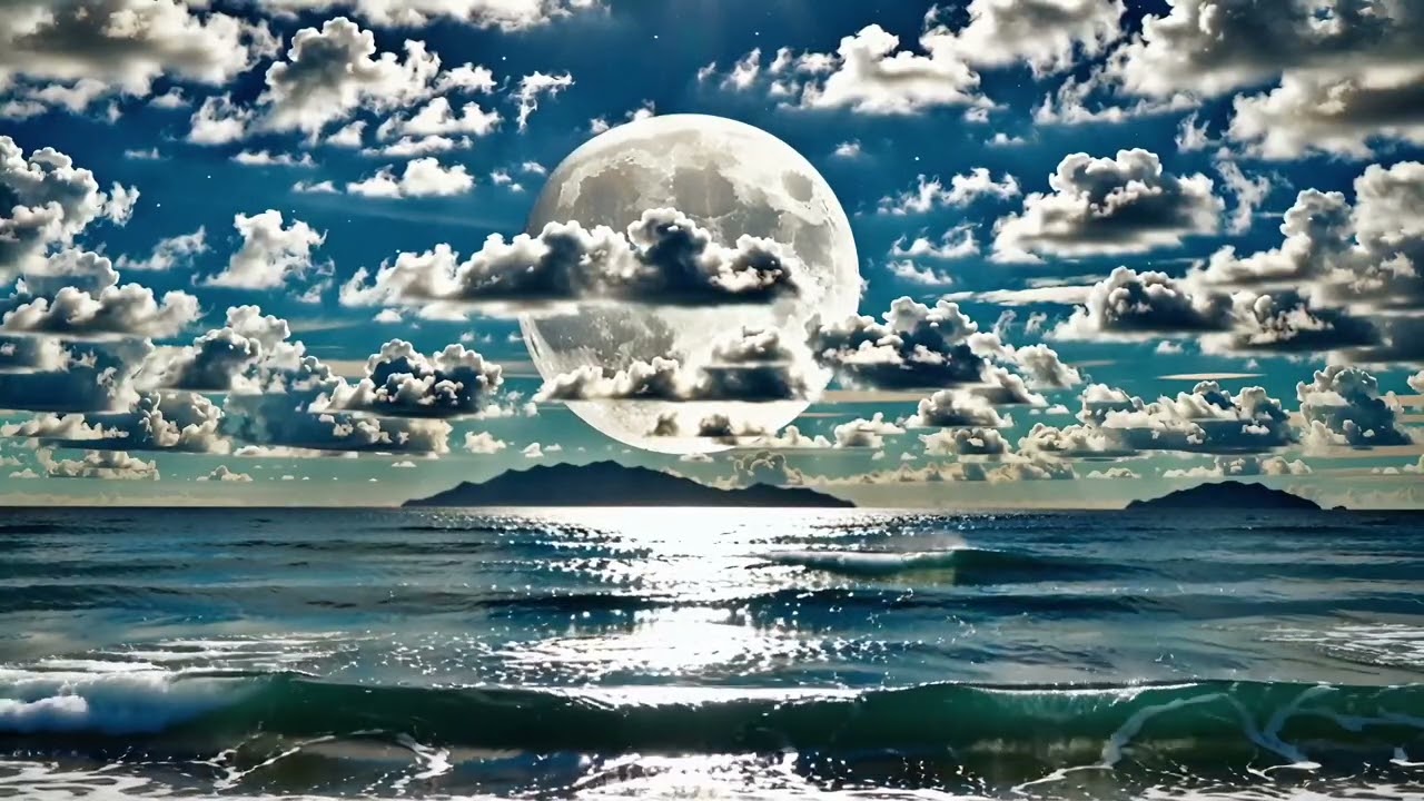 Midnight Ocean 🌊 Deep Sleep & Relaxation | 2 Hours of Calming Waves & Soothing Piano