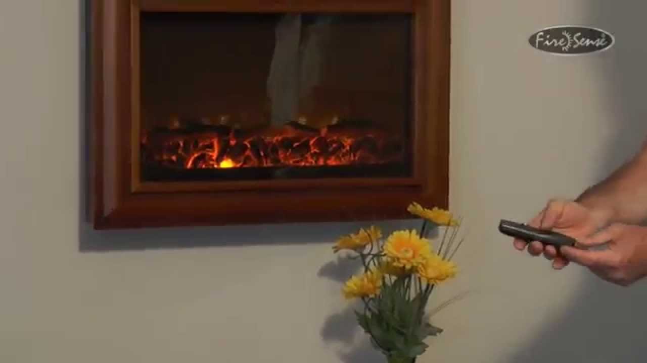 Wood Wall Mounted Electric Fireplace Item 60948