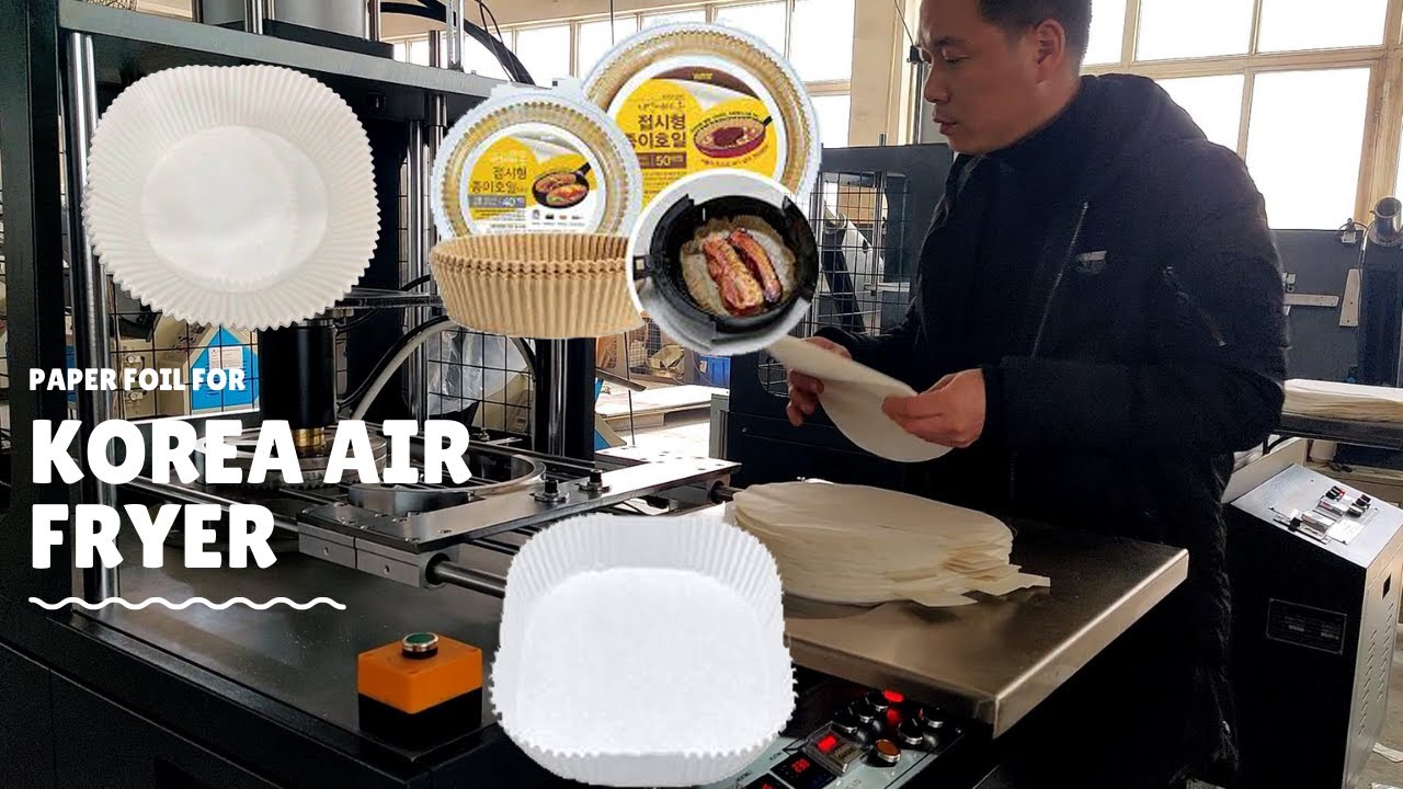 Korean baking paper foil machine /premium cooking tools baking tray air fryer paper foil large size