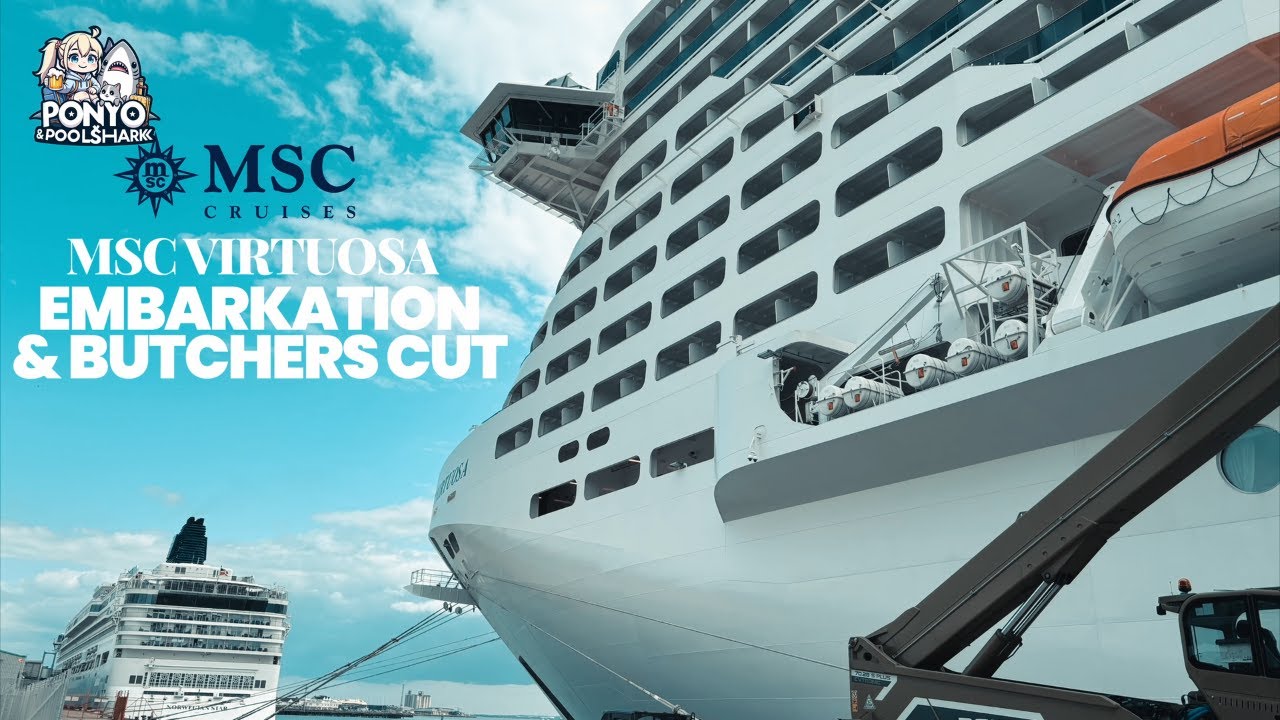 Видеоблог о круизе MSC Virtuosa, эпизод 1 | День посадки, мясная лавка + экскурсия по каютам
