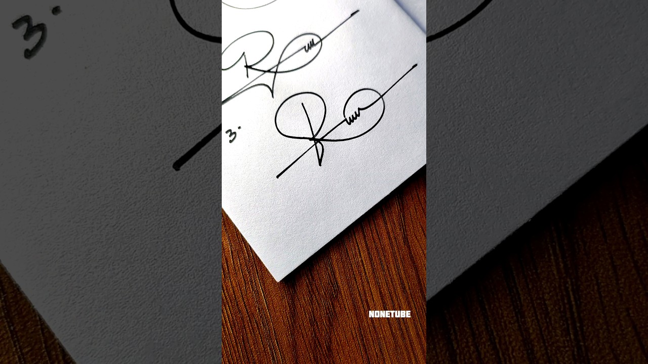 How to sign the letter R ❤ ?