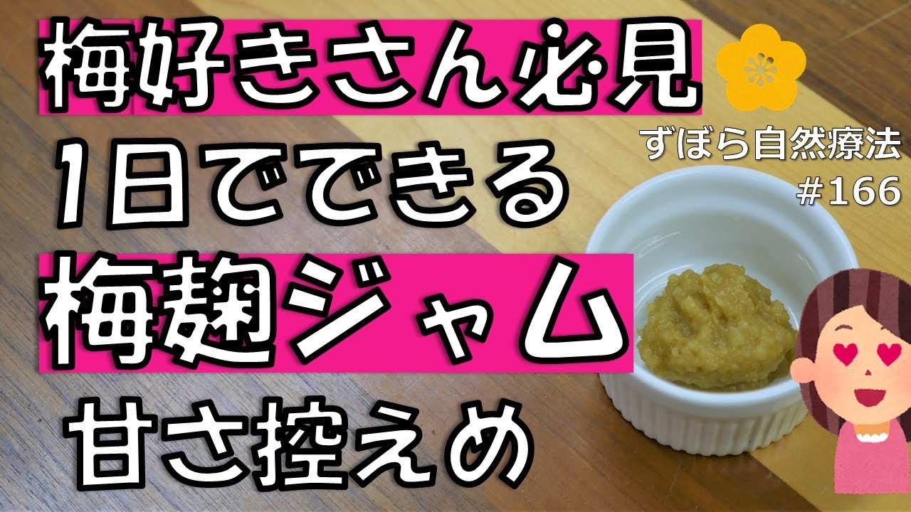 1日でできる梅麹ジャム　甘さ控えめ　ずぼら自然療法#166