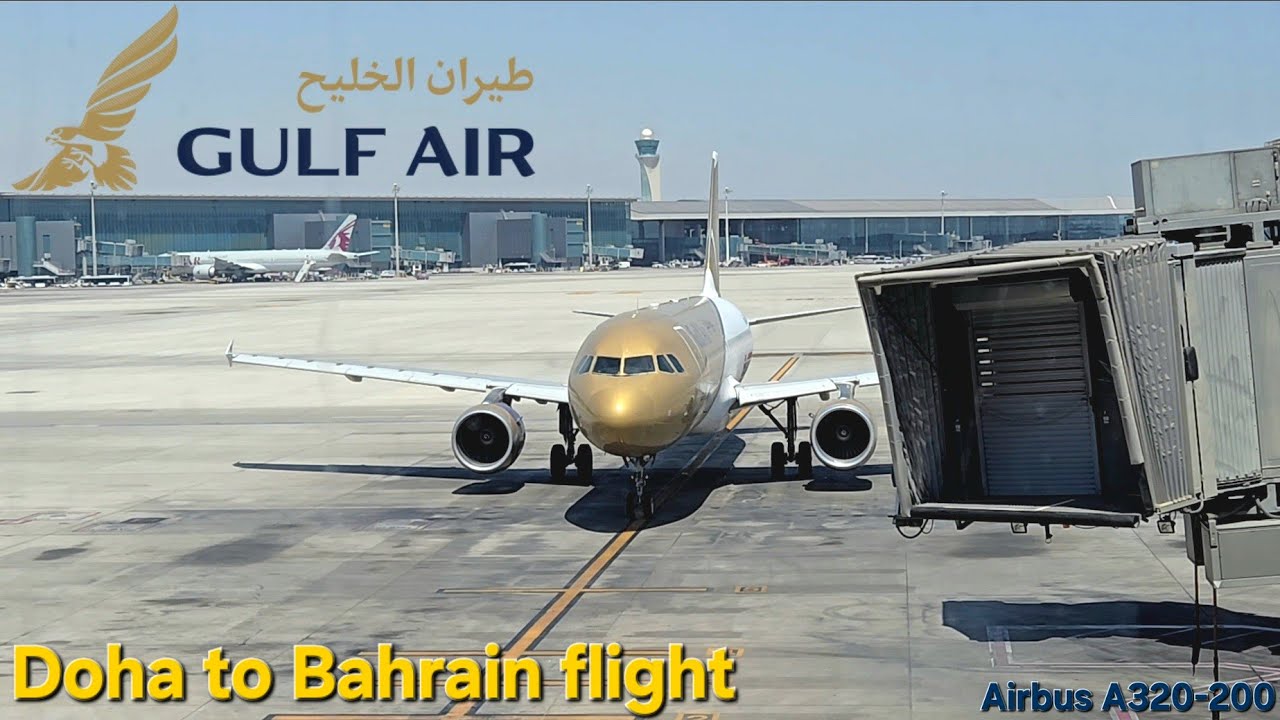 Gulf Air GF525 Takeoff – Stunning Airbus A320 Departure from Doha to Bahrain! ✈️🌍