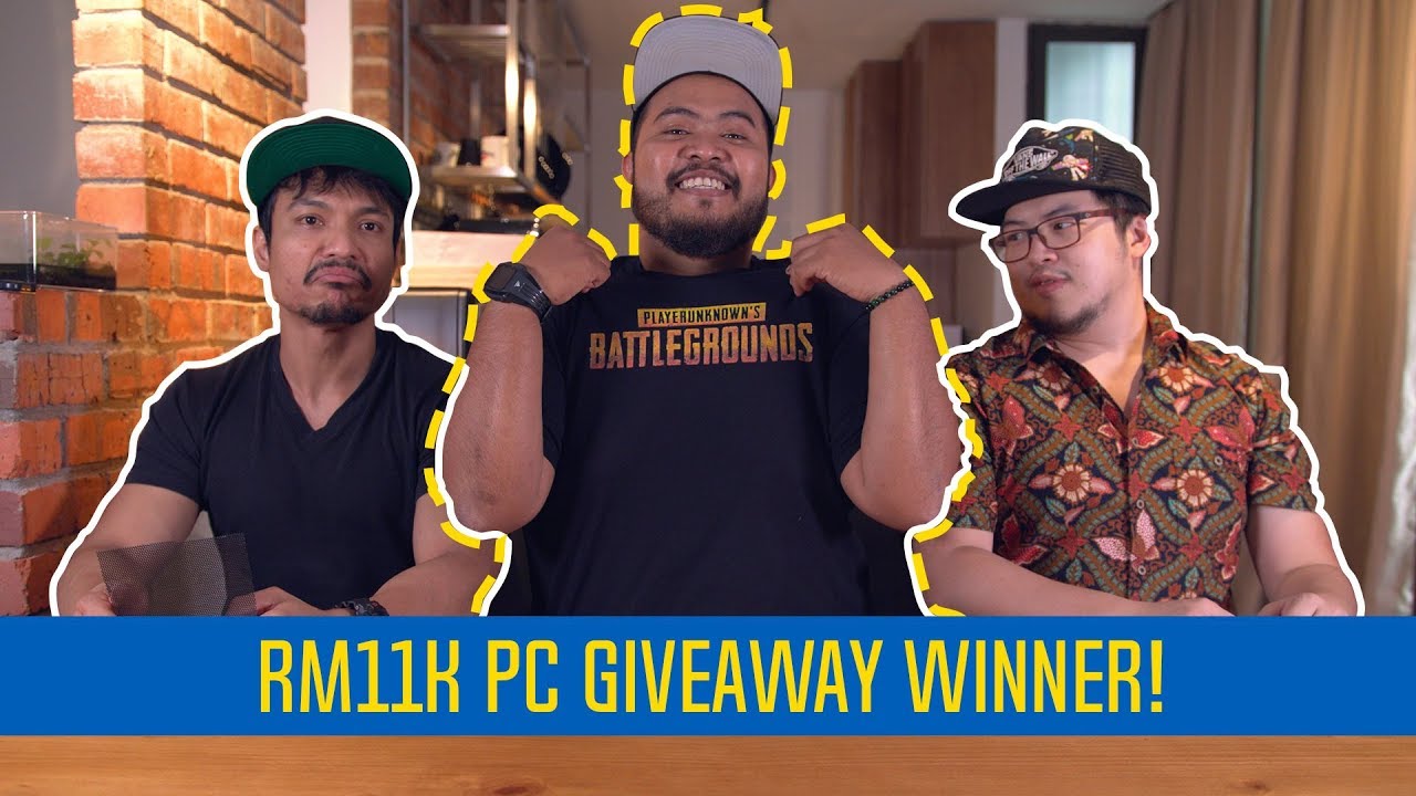 RM11k PC Giveaway Winner! - He can finally play PUBG