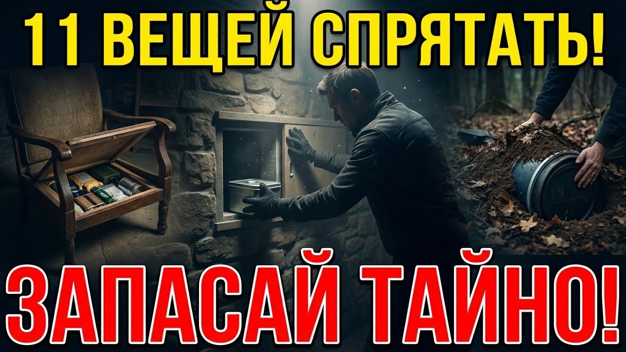 11 вещей, которые нужно спрятать — запасай ТАЙНО!