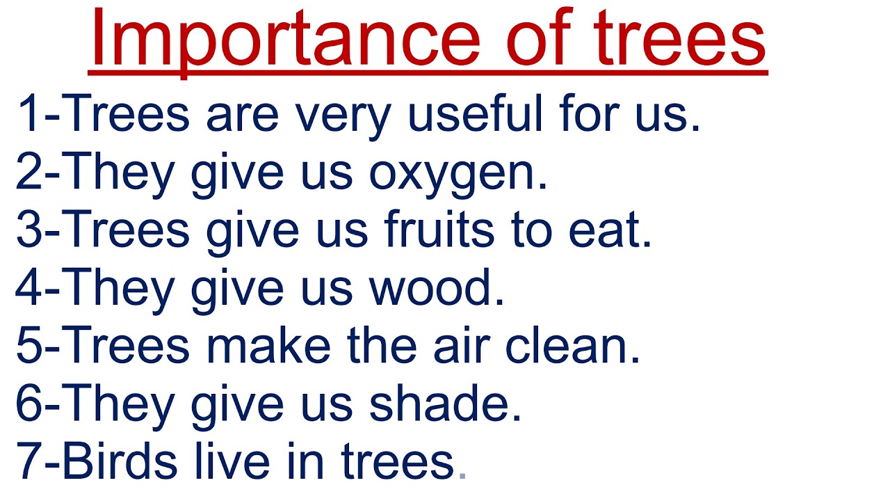 🌳 10 Easy Lines on Importance of Trees | Simple English Essay