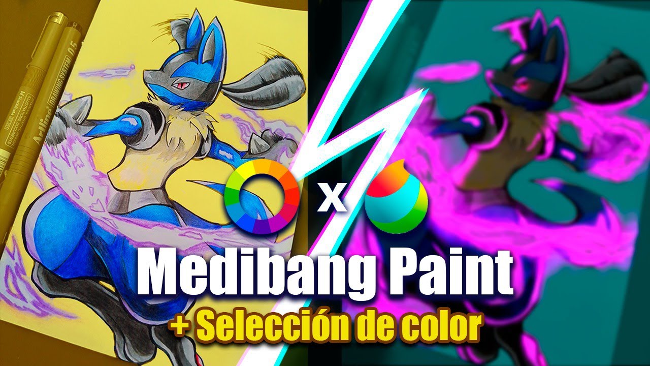 EFECTO LUMINOSO en Medibang Paint Pro - Tutorial + Selección de color