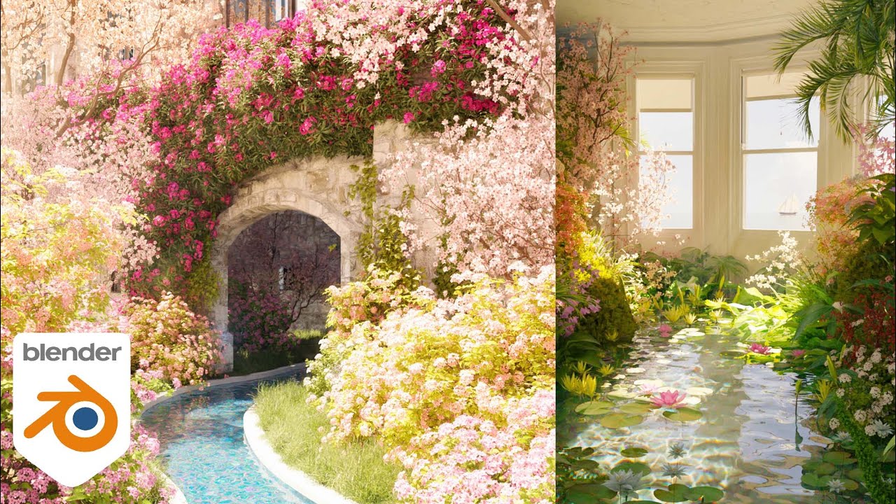Creating Botanical Gardens in Blender | Gardener Add-On