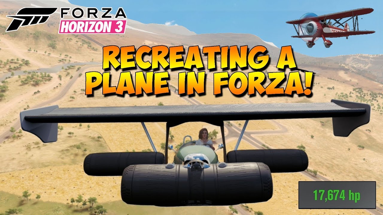 Forza Horizon 3 - Recreating A Flying Plane - Dev mods
