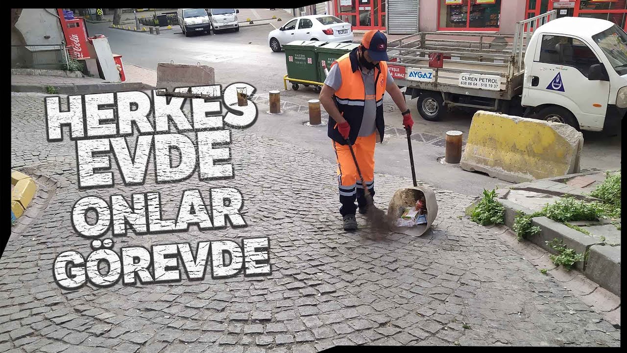 Sokağa Çıkma Kısıtlaması Günlerin de Bile Temizlik İşçileri Görevde