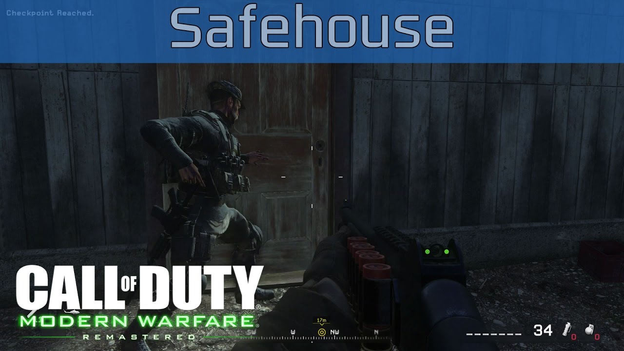 Call of Duty 4: Modern Warfare Remastered - Safehouse Walkthrough [HD 1080P/60FPS]