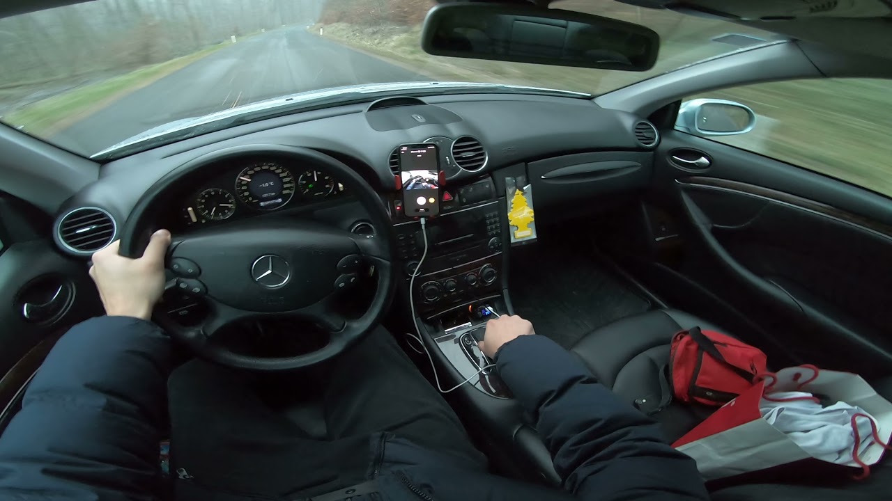 Mercedes CLK 220 CDI W209 Aut. Facelift 2007 &bdquo;In den Klausen&ldquo; POV - Sound Acceleration Gopro