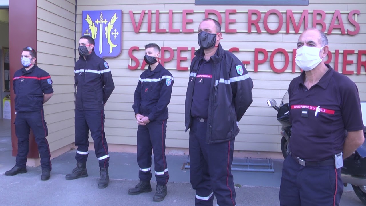 Visite du maire au centre de secours de Rombas - 8 juin 2020