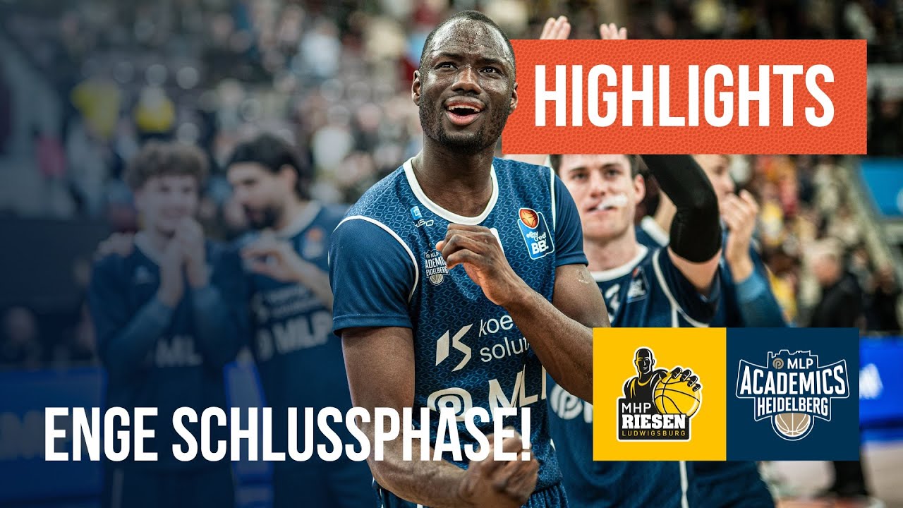 Highlights: MHP RIESEN Ludwigsburg - MLP Academics Heidelberg (Saison2024/25)