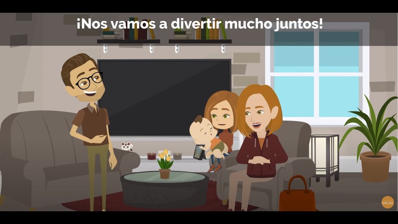 Conociendo a mi nuevo hermano. Conversaciones de familia en español.