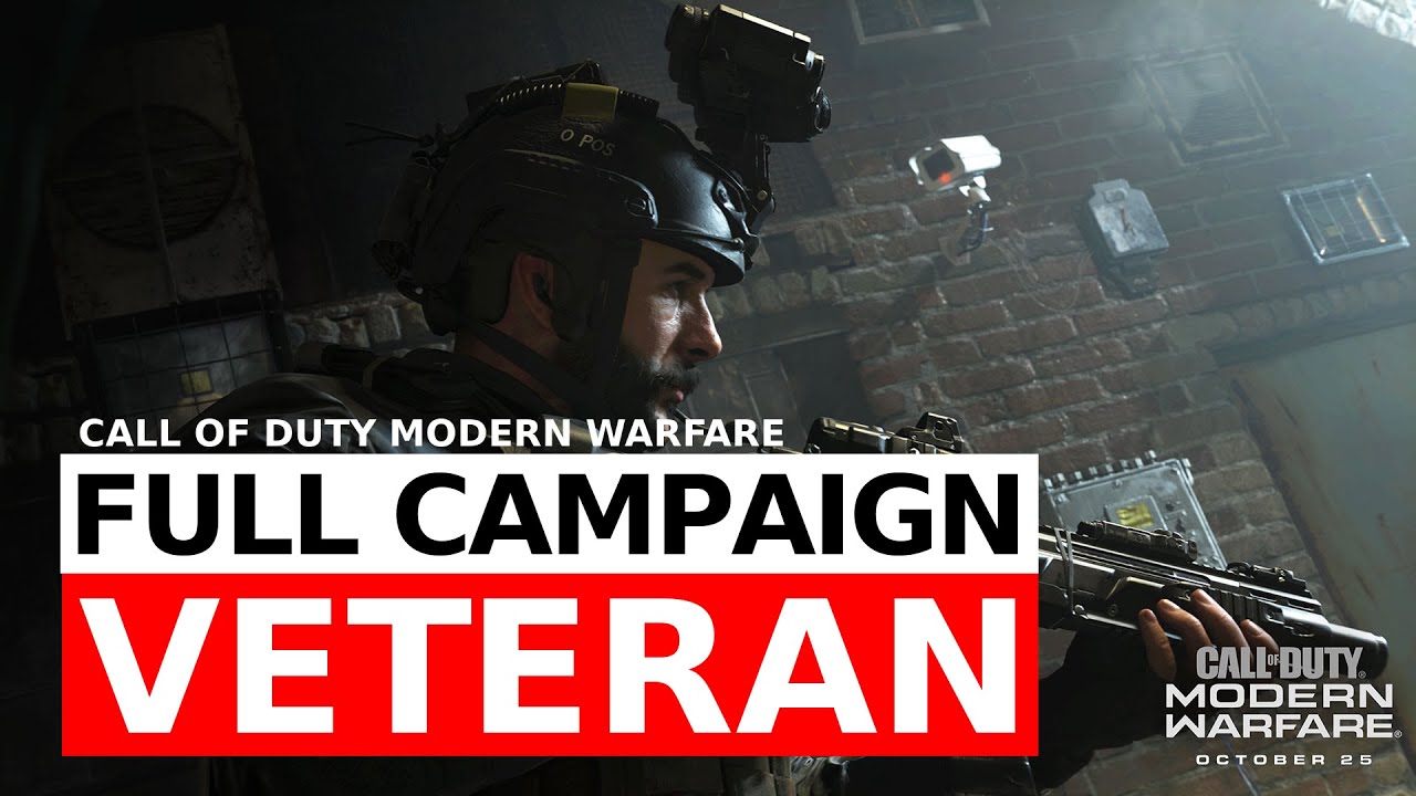 Call of Duty Modern Warfare Full Campaign - Veteran Difficulty