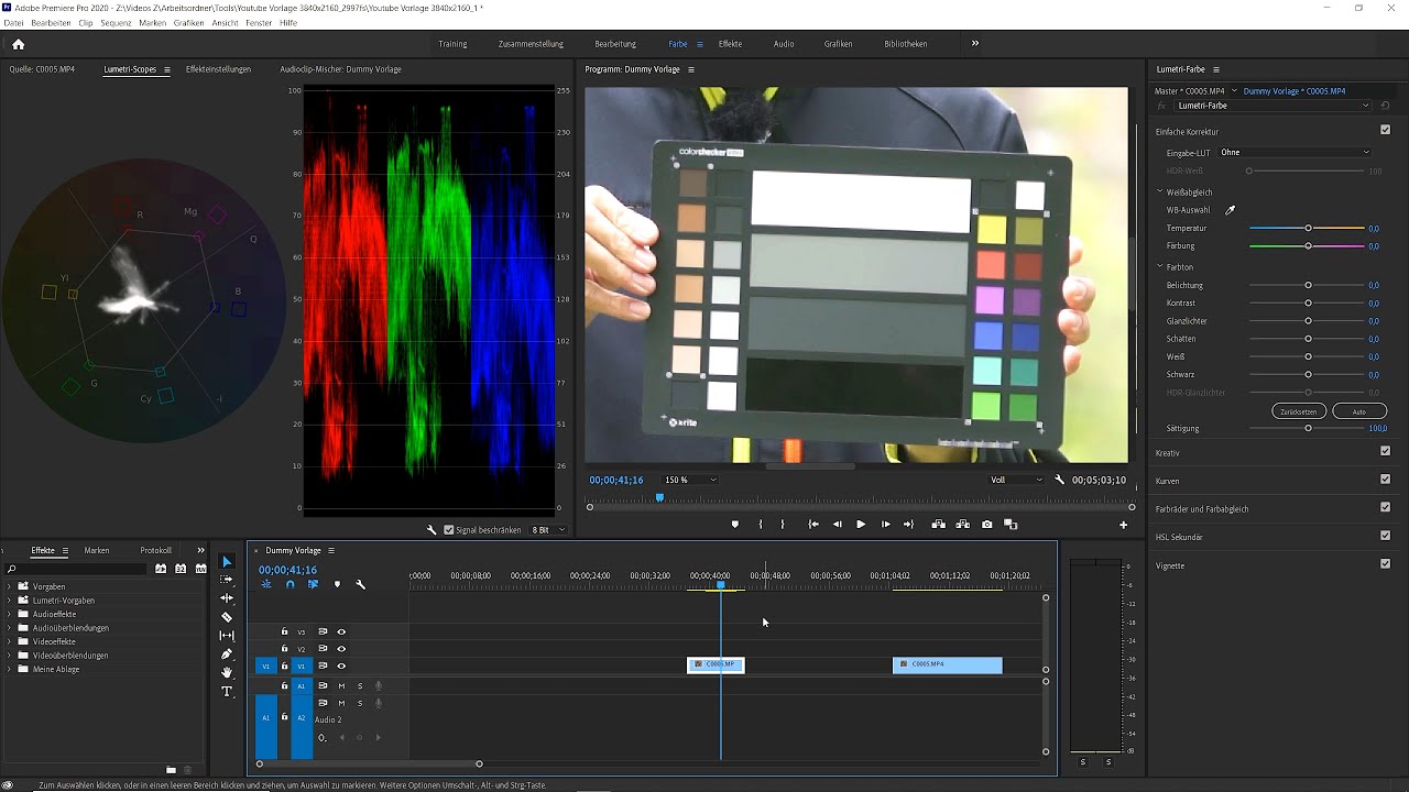 FILMEN LERNEN 10 🎥 Videobild Farben perfekt einstellen und kalibrieren