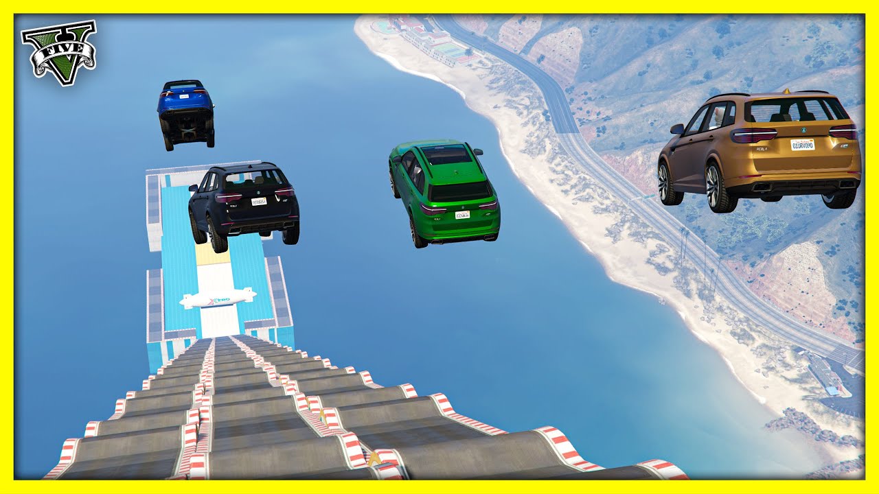 قراند 5 | طيحة 🔥 هذا التخريب الي يونس - خربت عليه لين حلف ما يخليني 😂😂| GTA 5 Parkour