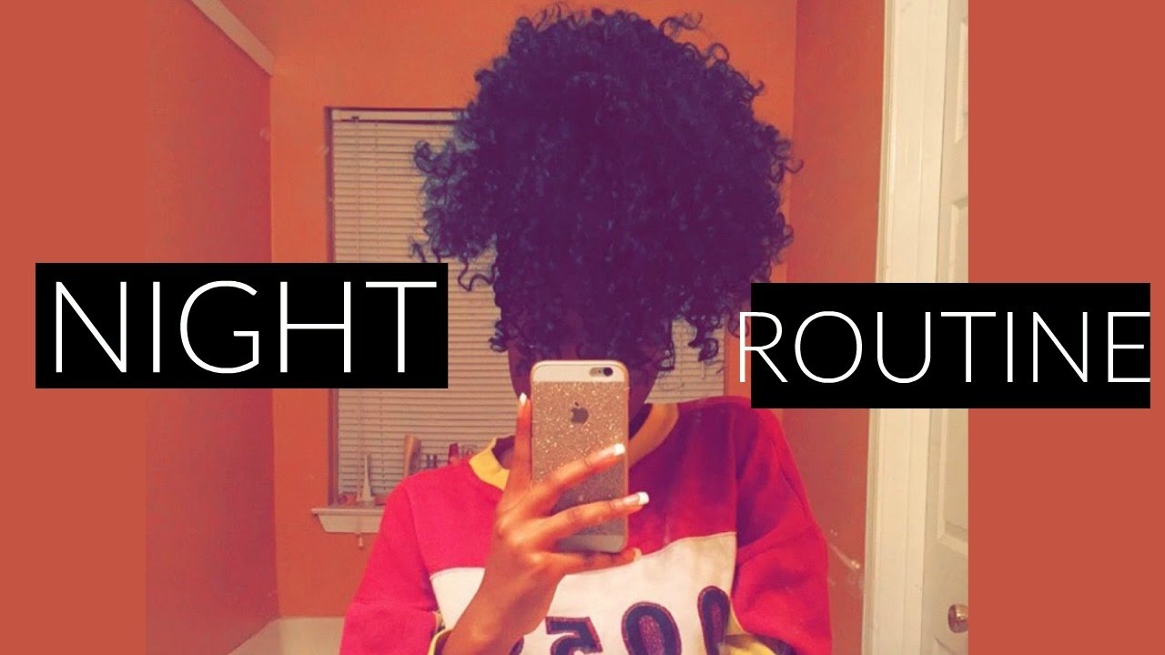 Night Time Curly Hair Routine ♡ || 2017
