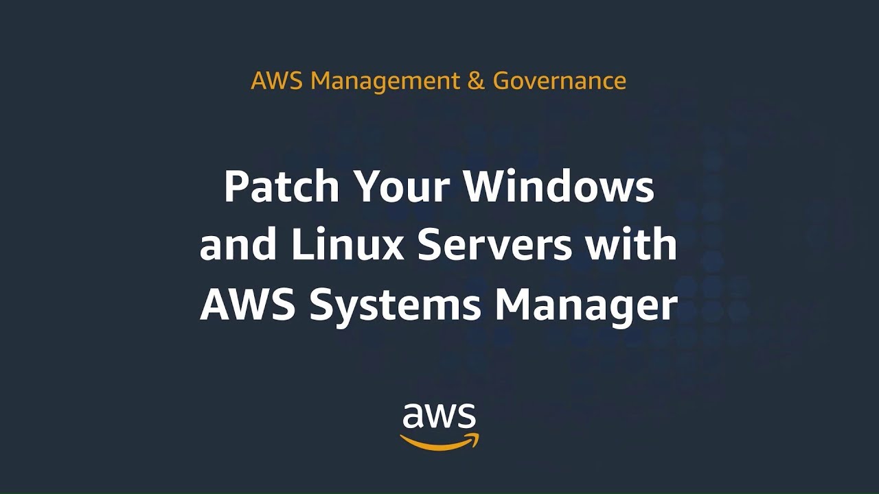 Patching for your Amazon EC2 Instances