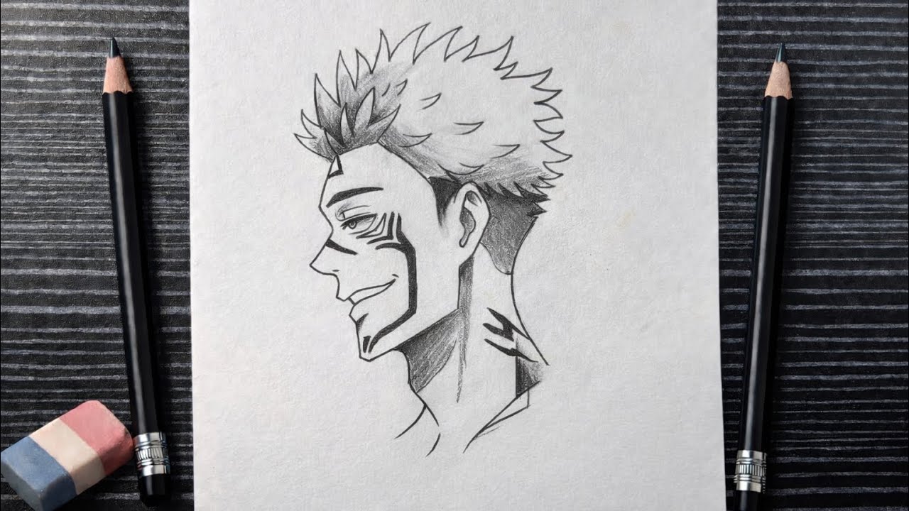 How to Draw Ryomen Sukuna Step by Step | Jujutsu Kaisen Drawing