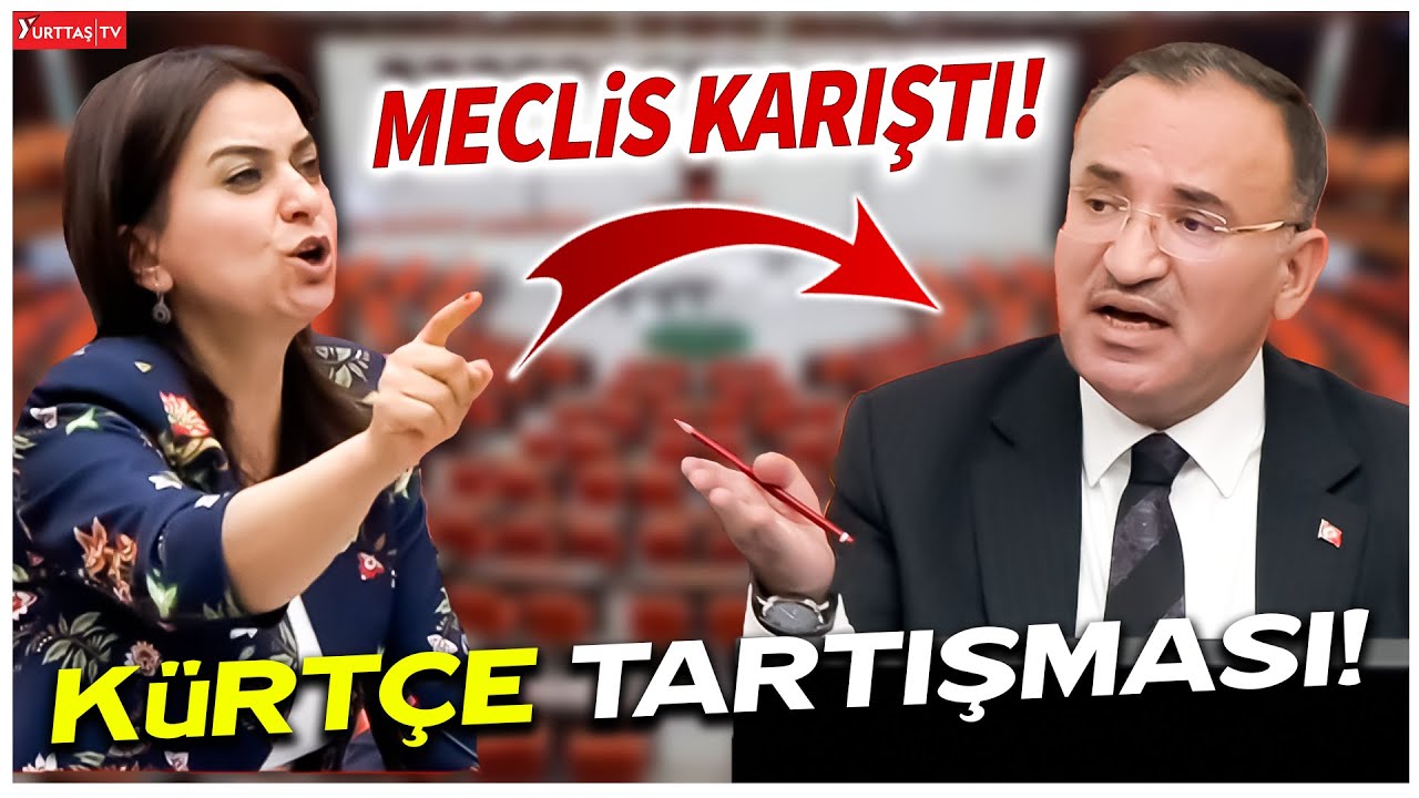 DEM Partili vekil Kürtçe konuşunca mikrofonu kapattılar! Meclis Karıştı!