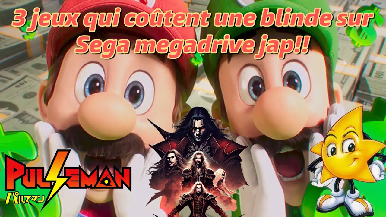 3 jeux qui coutent une blinde sur Sega Megadrive jap!!