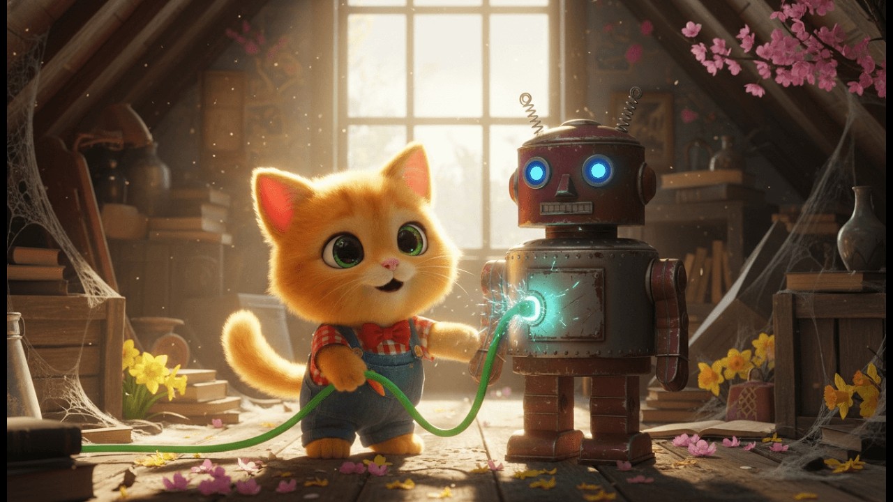 This Cat Fixed a Robot to Save a Sad Kid