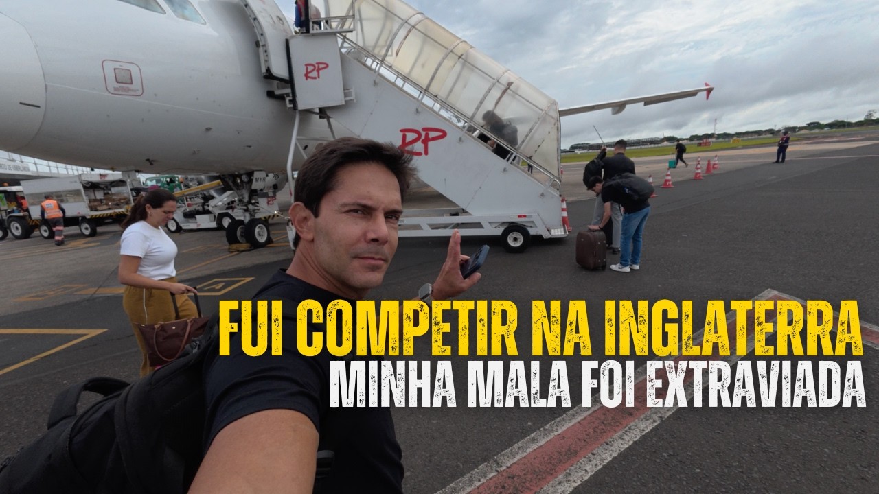 Cheguei na Inglaterra para competir, mas minha mala não
