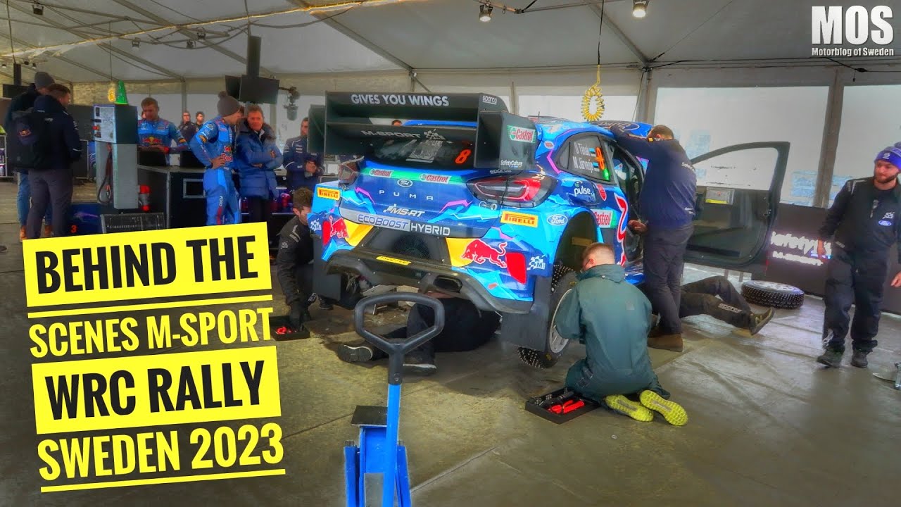 Behind the scenes M-Sport WRC Rally Sweden 2023