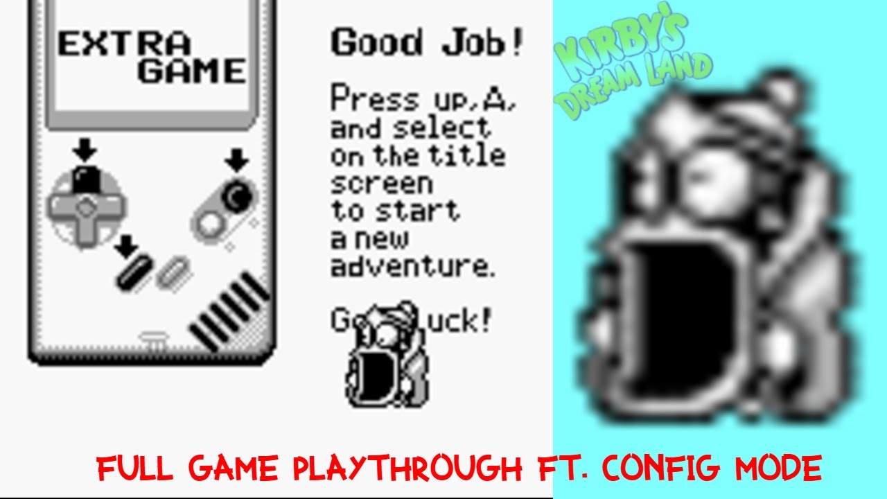 Kirby's Dreamland hard mode, Full game, Longplay, The video, whatever you want to call it