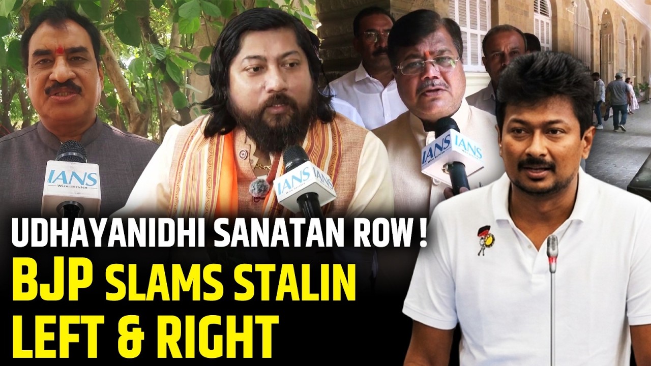 Udhayanidhi Stalin&rsquo;s Sanatan Dharma Remark Sparks Controversy | BJP Launches Fierce Attack