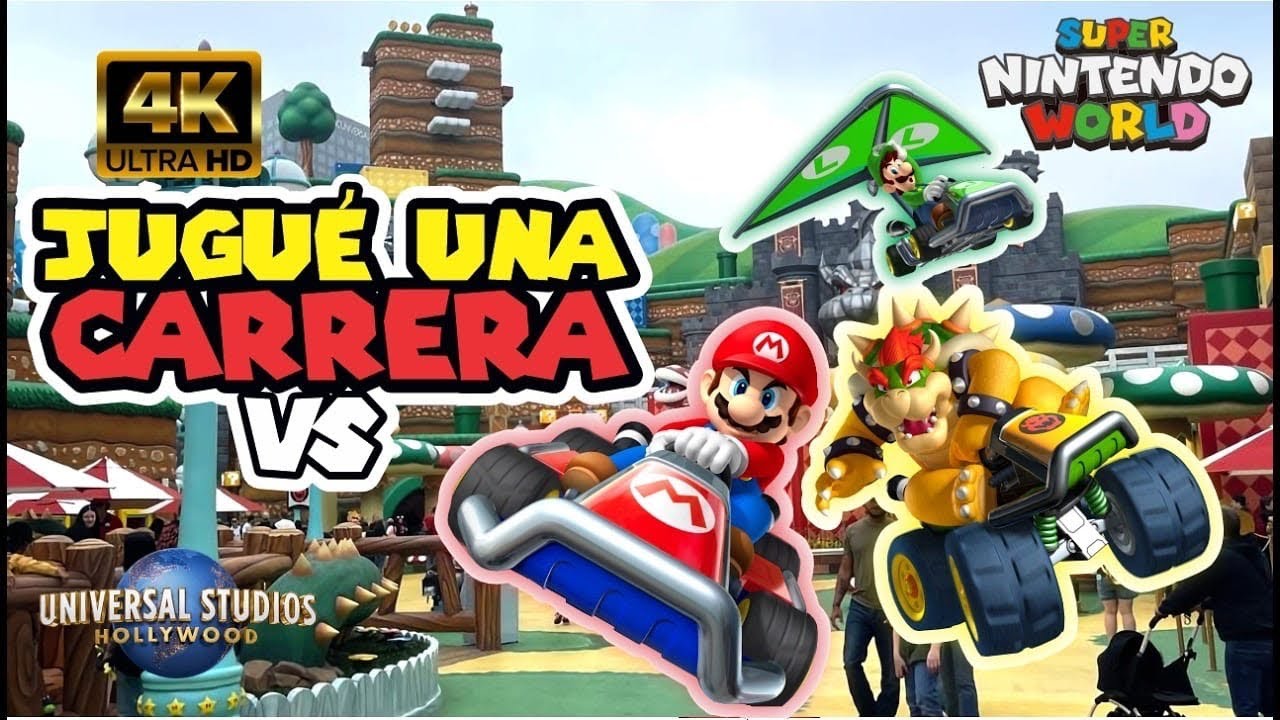 ¡Estuvimos en MARIO KART: Bowser’s Challenge en SUPER NINTENDO WORLD!  Recorrido Completo y POV!🏎️🌎