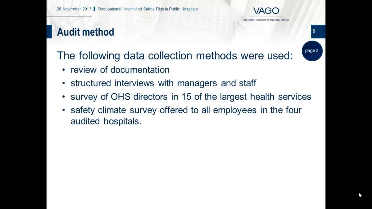 Occupational Health and Safety Risk in Public Hospitals