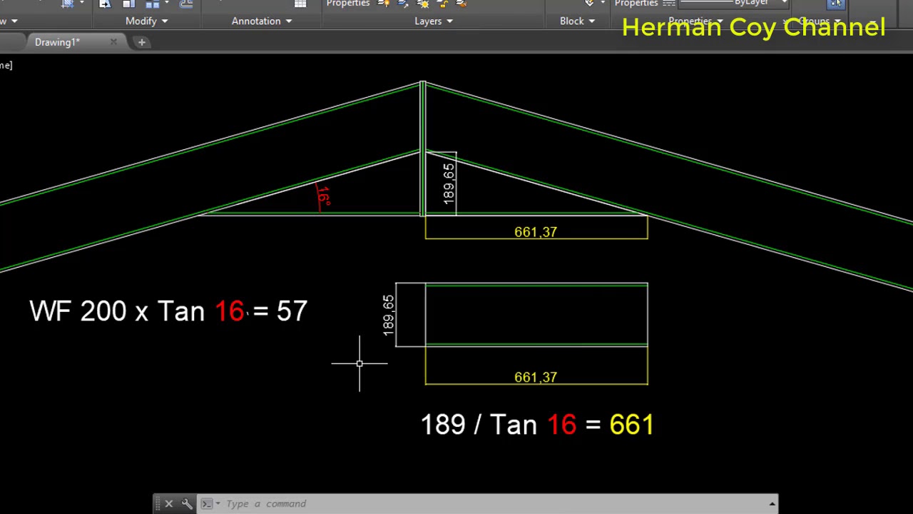 Cara Motong Kemiringan Wf Lafter