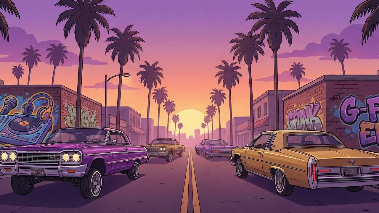 【作業用BGM】90年代 G-Funk Instrumental Mix | West Coast Chill Vibes 