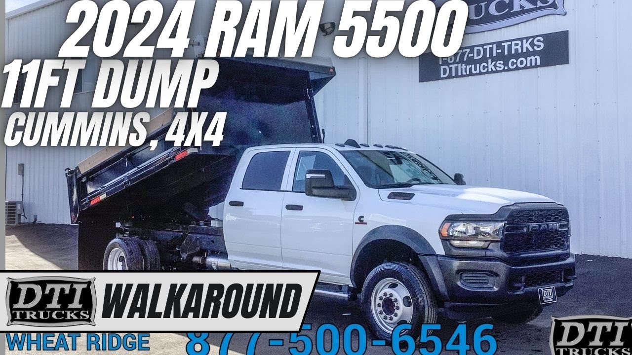 2024 RAM 5500HD Dump Truck, Cummins, Auto, 4x4 #17968M