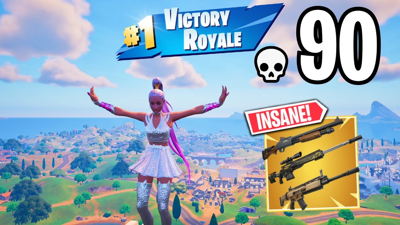 90 Elimination Solo vs Squads WINS Full Gameplay (Fortnite Chapter 5 Season 1)!