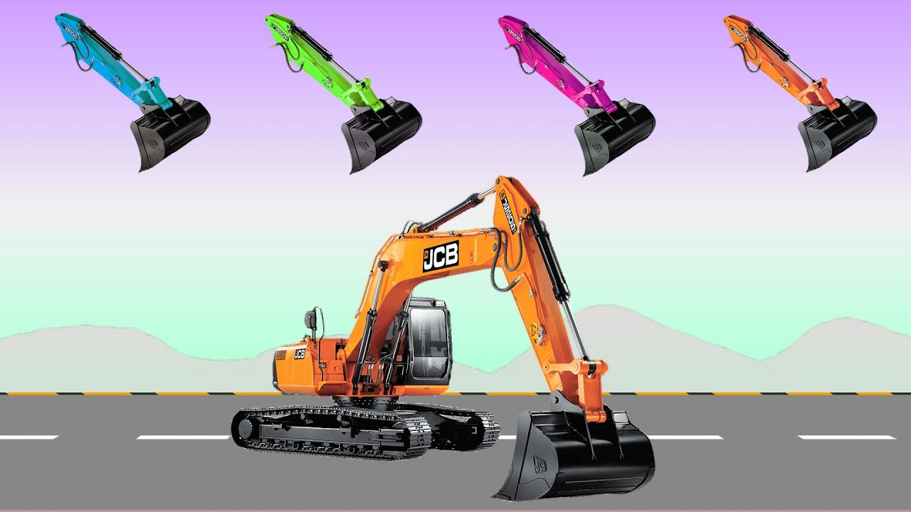 Correctly Guess The Excavator Jcb Construction Vehicle (JCB)