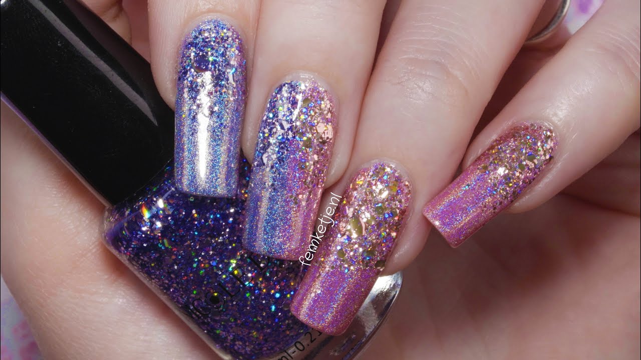 ✨Vertical Holo Ombre & Glitter Gradient (Born Pretty Polishes)- femketjeNL