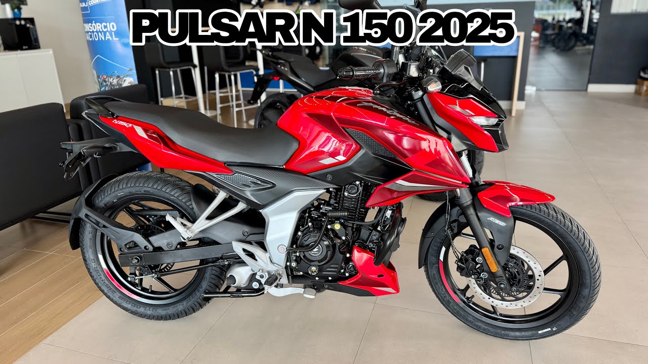 TESTE NOVA BAJAJ PULSAR N 150 2025 EM DETALHES MAIS PREÇO OFICIAL - 1º CONTATO NA CIDADE - É ÁGIL?