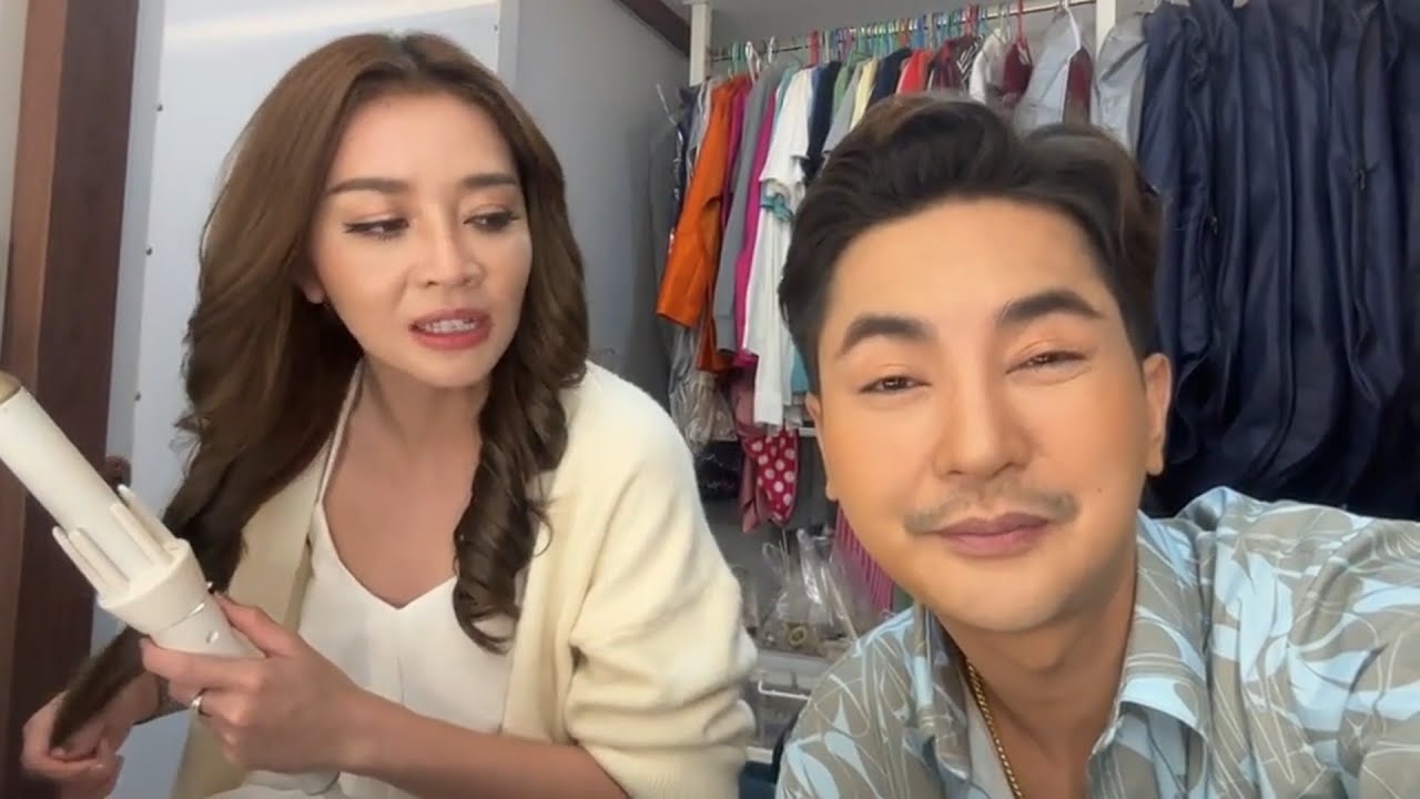 แอนแต่งหน้าทำผมเองบนรถครับ #บอยศิริชัย #แอนอรดี