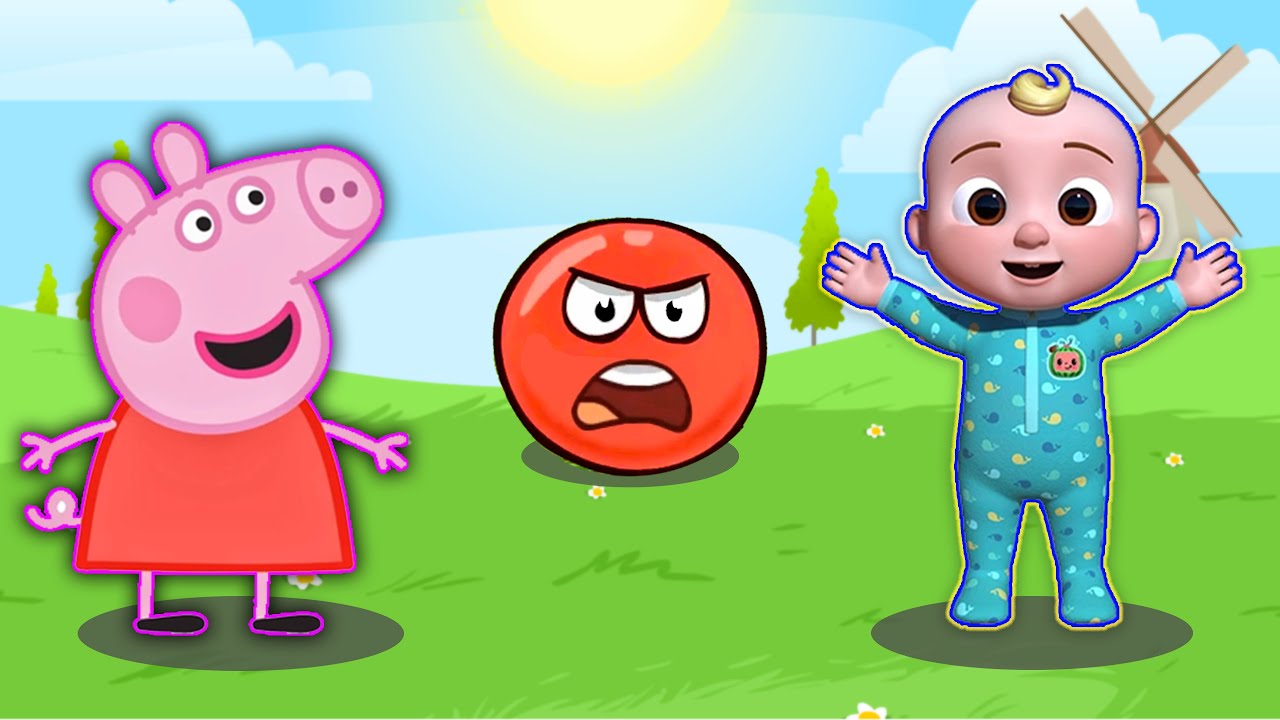 Peppa Pig vs Cocomellon Red Ball 4 New Adventures