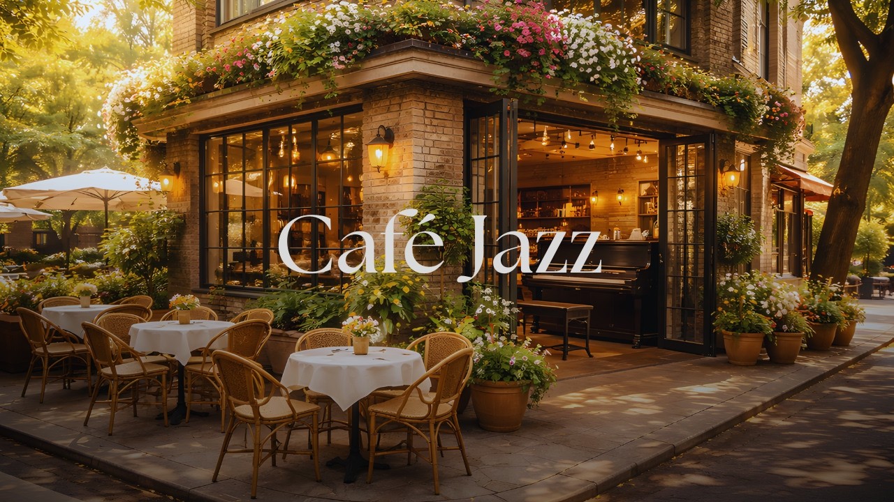 ☕ Elegant Café Jazz for Study | Fresh Ambience to Relax, Focus & Relieve Stress