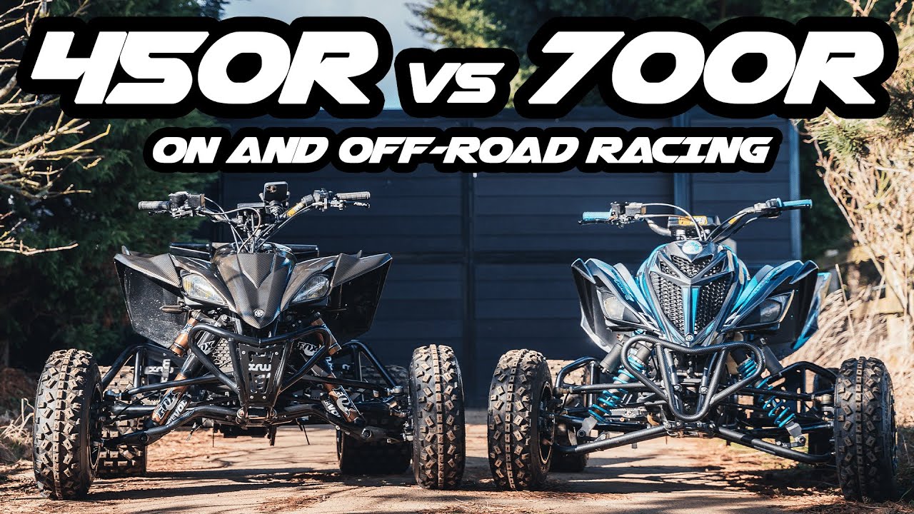 Yamaha YFZ-450R Stage 3 vs Yamaha Raptor 700 Stage 5 BATTLE *On and Off-Road Racing*