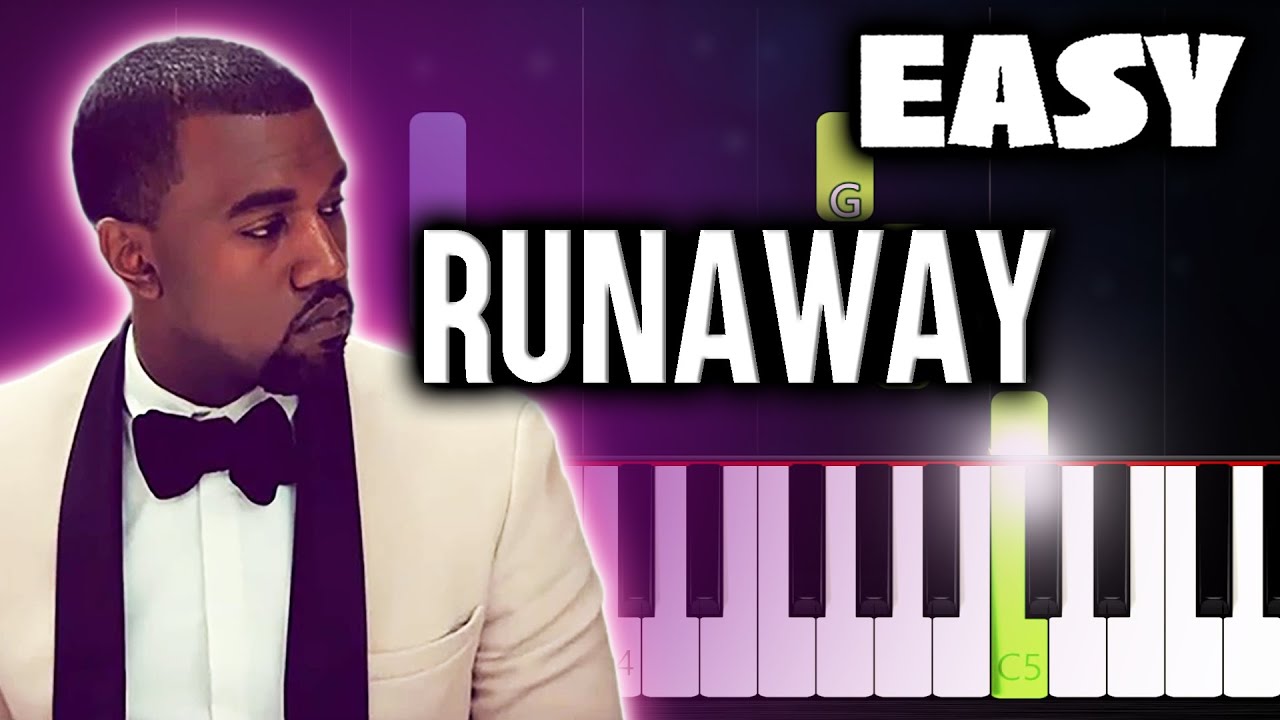 Kanye West - Runaway ft. Pusha T - EASY Piano Tutorial