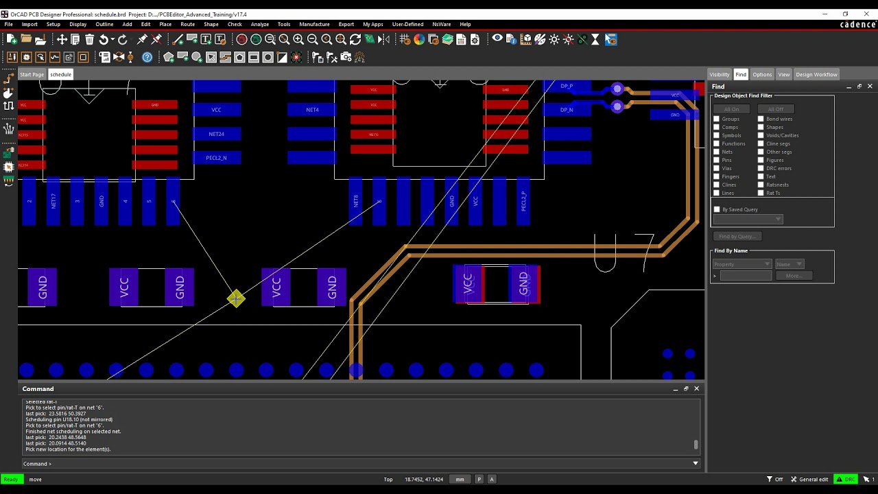 Cadence PCB Net Scheduling