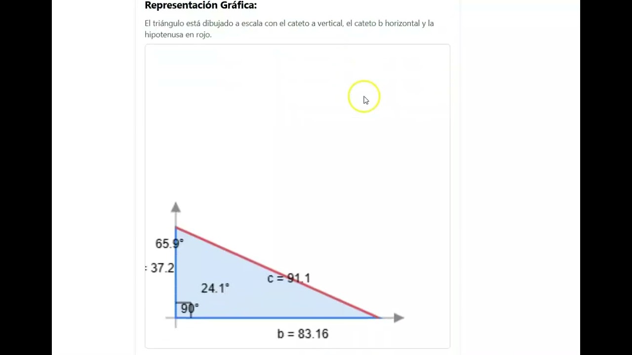 Simulador resolución de triángulos rectángulos elaborado con Claude · IA de Anthropic